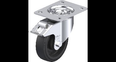 Blickle LK-POEV 125KA-3-FI Zwenkwiel met rem Wieldiameter: 125 mm Draagvermogen (max.): 250 kg 1 stuk(s)