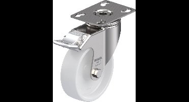 Blickle LKPXA-PO 101G-FI Zwenkwiel met rem Wieldiameter: 100 mm Draagvermogen (max.): 120 kg 1 stuk(s)