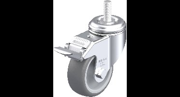 Blickle LKRA-TPA 80G-FI-GS12 Zwenkwiel met rem Wieldiameter: 80 mm Draagvermogen (max.): 100 kg 1 stuk(s)