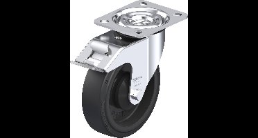 Blickle L-POEV 125KA-FI Zwenkwiel met rem Wieldiameter: 125 mm Draagvermogen (max.): 250 kg 1 stuk(s)