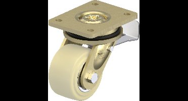 Blickle LS-GSPO 101K-ST Zwenkwiel met rem Wieldiameter: 100 mm Draagvermogen (max.): 1500 kg 1 stuk(s)