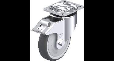 Blickle LK-PATH 125KF-1-FI Zwenkwiel met rem Wieldiameter: 125 mm Draagvermogen (max.): 250 kg 1 stuk(s)