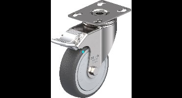 Blickle LKPXA-PATH 101KFD-FI Zwenkwiel met rem Wieldiameter: 100 mm Draagvermogen (max.): 120 kg 1 stuk(s)