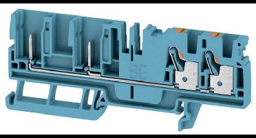 Weidmüller 2540100000 Doorgangsserieklem 6.1 mm Push-In-klem, Steekaansluiting Blauw 50 stuk(s)