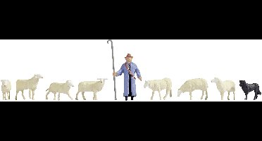NOCH 0036748 N Schapen en herder figuren Geverfd, Staand
