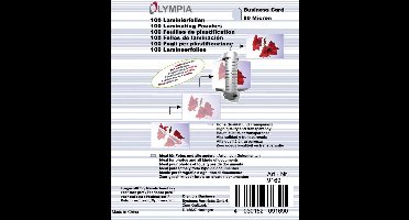 Olympia Lamineerfolie Visitekaart 100 stuk(s)