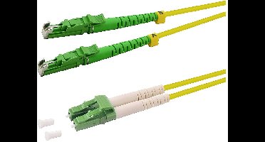 LogiLink FP0EL01 Glasvezel Optische vezel Aansluitkabel 1.00 m Geel 9/125 µ Singlemode OS2