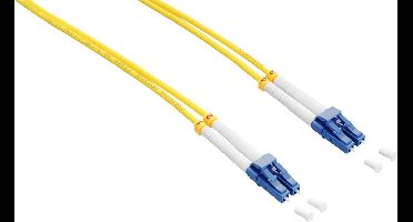 LogiLink FP0LC20 Glasvezel Optische vezel Aansluitkabel 20.00 m Geel 9/125 µ Singlemode OS2