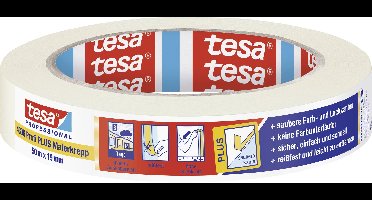tesa PREMIUM 04306-00042-02 Maskeertape tesakrepp Beige (l x b) 50 m x 19 mm 1 stuk(s)