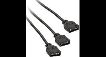 Y-kabel PC-ventilator [1x PC-ventilatorbus 3-polig - 2x PC-ventilatorbus 3-polig] 0.30 m Zwart Kolink