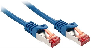 LINDY 47357 RJ45 Netwerkkabel, patchkabel CAT 6 S/FTP 7.50 m Blauw Afgeschermd 1 stuk(s)