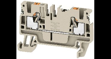 Weidmüller 2674690000 Doorgangsserieklem Push-In-klem, Steekaansluiting Donkerbeige 100 stuk(s)