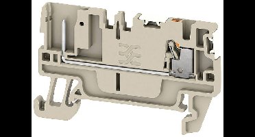 Weidmüller 2675680000 Doorgangsserieklem Push-In-klem, Steekaansluiting Donkerbeige 50 stuk(s)