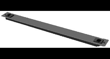 ROLINE 19 Blindplaat snap-in, 1 HE, zwart