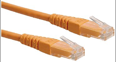 ROLINE Patchkabel Cat.6 UTP (Class E), oranje, 0,5 m