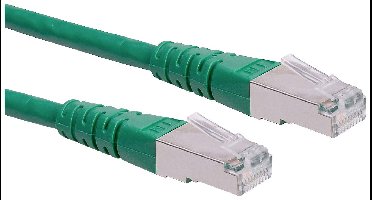 ROLINE patchkabel Cat.6 (Klasse E) S/FTP (PiMF), groen, 0,3 m