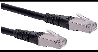 ROLINE patchkabel Cat.6 (Klasse E) S/FTP (PiMF), zwart, 2 m