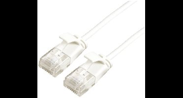 ROLINE UTP Data Center Patchkabel Cat.6A (Class EA), LSOH, extra dun, wit, 2 m
