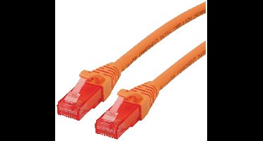 ROLINE Patchkabel Cat.6 UTP, Component Level, LSOH, oranje, 0,5 m