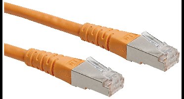 ROLINE patchkabel Cat.6 (Klasse E) S/FTP (PiMF), oranje, 0,3 m