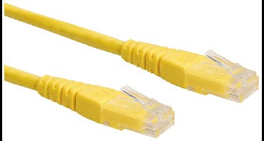 ROLINE Patchkabel Cat.6 UTP (Class E), geel, 1 m