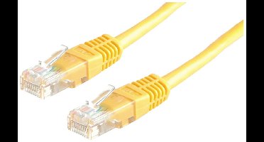 ROLINE patchkabel Cat.5e (Klasse D) UTP, PoE, geel, 1 m