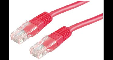 VALUE Patchkabel Cat.6 UTP (Class E), rood, 0,5 m