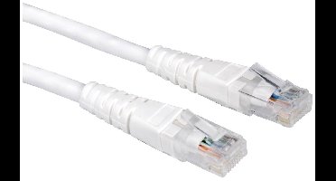 VALUE Patchkabel Cat.6 UTP (Class E), wit, 5 m