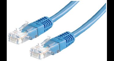 VALUE Patchkabel Cat.6 UTP (Class E), blauw, 3 m