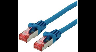 ROLINE patchkabel Cat.6 S/FTP (PiMF), componentniveau, LSOH, blauw, 1,5 m