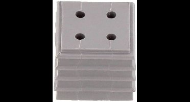 CONTA-CLIP KDS-DE 4X2-3 GR Afdichtingselement Thermoplastisch elastomeer Grijs 10 stuk(s)