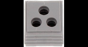 CONTA-CLIP KDS-DE 3X5-6 GR Afdichtingselement Met trekontlasting Klem-Ø (max.) 6 mm Thermoplastisch elastomeer Grijs 10 stuk(s)