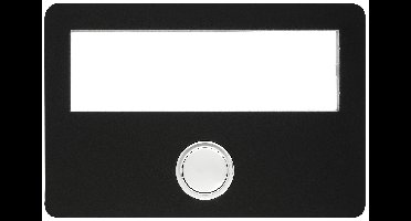 Grothe 55643 Bel Met naambord Zwart