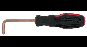 KS Tools 9631508 Inbusschroevendraaier Sleutelbreedte (metrisch): 6.0 mm Koplengte: 80 mm Afmeting, lengte: 180 mm