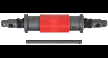 KS Tools 150.1964 2-in-1 spindel rechts- en linksdraaiend met knevel
