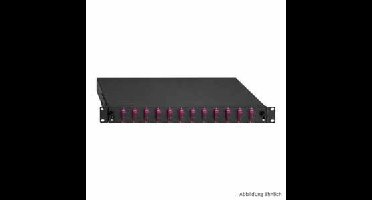 Rutenbeck 24 x SC-D OM3 aqua Glasvezel-splitterbox 24 poorten SC Ingericht 1 HE