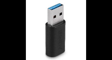 LINDY USB 3.2 Gen 1 (USB 3.0) Adapter [1x USB 3.2 Gen 1 stekker A (USB 3.0) - 1x USB-C bus] 41904