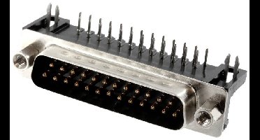Connfly DS1037-25MNAKT74-0CC DS1037-25MNAKT74-0CC D-sub male connector Aantal polen: 25 Soldeerpennen 1 stuk(s) Tray