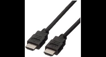 ROLINE GREEN HDMI High Speed kabel met Ethernet M-M, TPE, zwart, 1 m