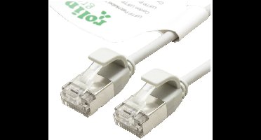 ROLINE GREEN F/UTP DataCenter Patchkabel Cat.6A (Class EA), LSOH, extra dun, grijs, 1,5 m