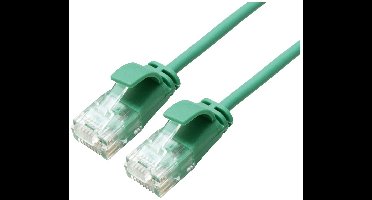 ROLINE GREEN UTP patchkabel Cat.6A (Class EA), LSOH, extra dun, groen, 1,5 m