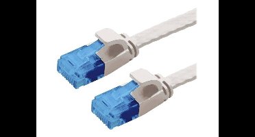 VALUE UTP patchkabel, Cat.6A (Class EA), extra plat, grijs, 0,5 m