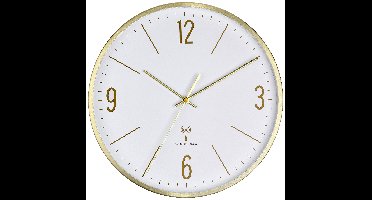 TFA Dostmann 60.3534.53 Wandklok Zendergestuurd 30 cm x 4.5 cm x 30 cm Goud