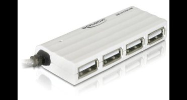 Delock 87445 87445 USB-hub 4 poorten USB-A USB 2.0 480 MBit/s Wit