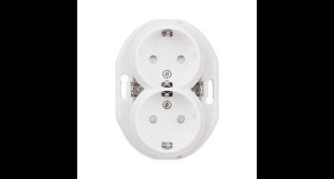 ELSO dubbele stekkerdoos WDE011122 KS ws Renova Wandcontactdoos dubbel Renova 1 stuk(s)