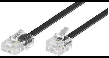 Goobay ISDN Kabel [1x RJ45-stekker 8p4c - 1x RJ11-stekker 6p4c] 3 m Zwart