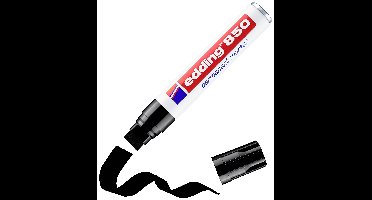 Edding Permanentmarker 4-850-1-4001 Permanent marker Zwart Watervast: Ja