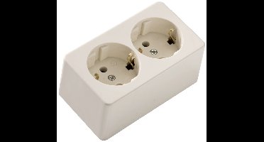 Martin Kaiser 715/ws Stopcontact (opbouw) Set van 1 stuks IP20 Crèmewit (mat)