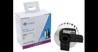 G&G ET-B-G-22225 Etiketten (eindeloos) 38 mm x 30.48 m Thermisch papier Wit 1 stuk(s) Permanent hechtend Adresetiketten
