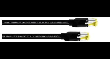 Cordial 15532 RJ45 Netwerkkabel, patchkabel CAT 5e S/UTP 0.30 m Zwart PUR-mantel 1 stuk(s)